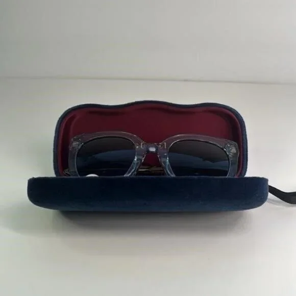 ?- New Authentic Gucci™ GG0564S 003 51 - Light-Blue Gucci GG0356S 009 Gold Blue Pilot Sunglasses - eye-oo.com main image 4